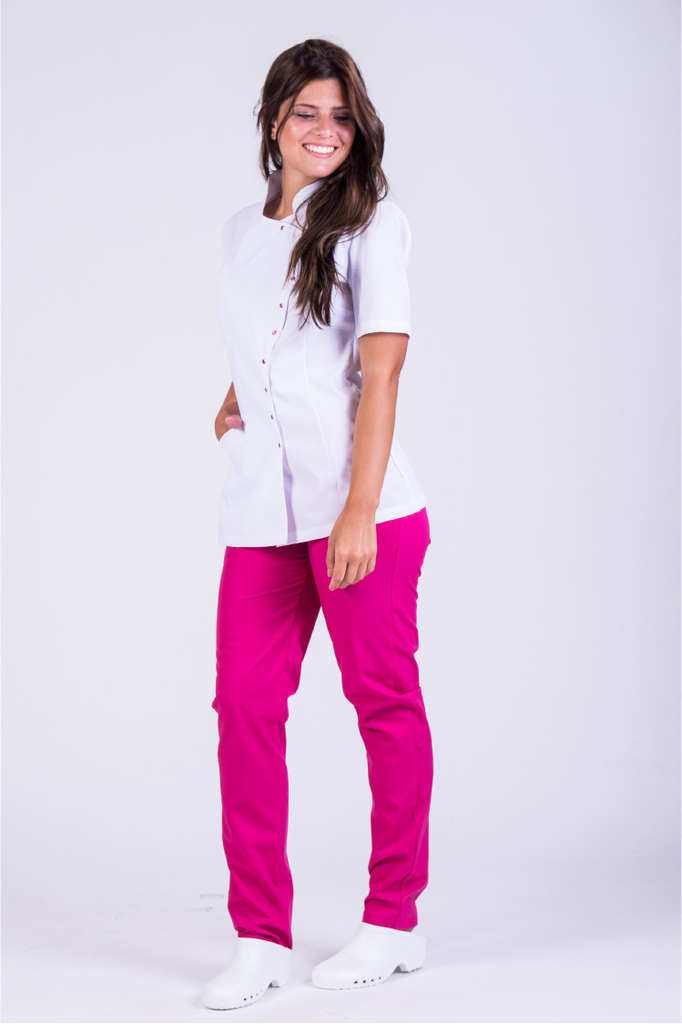 Chaqueta top tela mujer