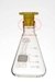 ERLENMEYER DE VIDRIO GRADUADO CON TAPA PLASTICA 50ML IVA