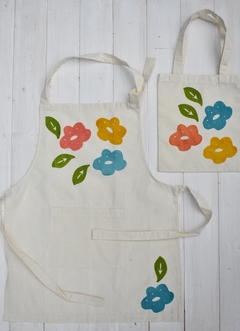 Mini Tote Bag infantil con Estampa de Flores - comprar online