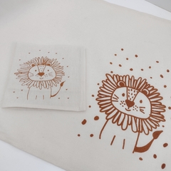 Imagen de Mantelitos con servilletas con estampa de animales