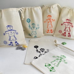 Imagen de Bolsitas Souvenir Nenes Deportistas 15x20 Cm. (pack 6 unidades)