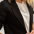 BLAZER RIMINI LINO CON FOIL NEGRO - LeTIEND |  by GIACCA