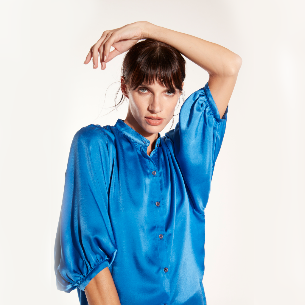 Blusa azul francia new arrivals