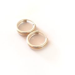 Aros Argolla con Cinta Plata y Oro - comprar online