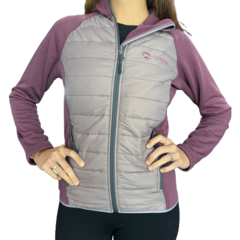 Campera micropolar hybrid hoody Makalu (Mujer)