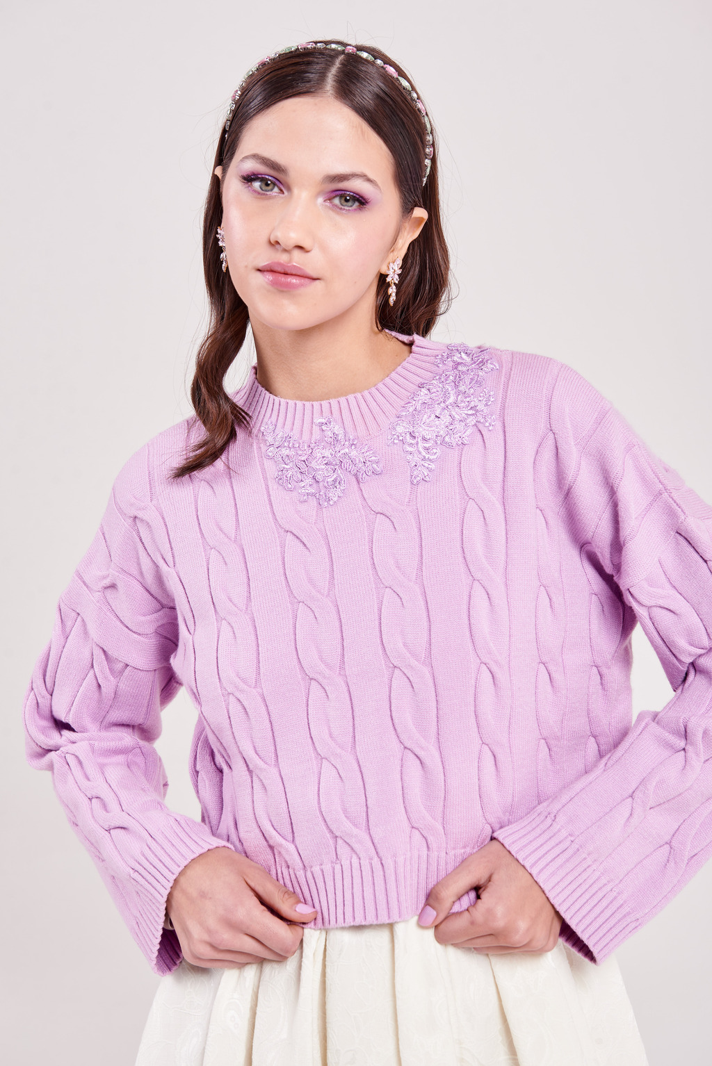 Lavender sweater deals
