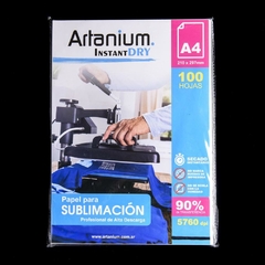 Papel para Sublimar Artanium Instant Dry - A4 - Paquete x 100 hojas - comprar online