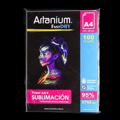 Papel para Sublimar Artanium FastDry - A4 - Paquete x 100 hojas - comprar online