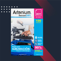 Papel para Sublimar Artanium Instant Dry - A3+ - Paquete x 100 hojas