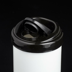 Azucarera/Yerbera Sublimable - Tapa Negra - Polymer-Mug