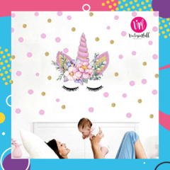 Vinilo Infantil Unicornio 11 + plancha de circulos