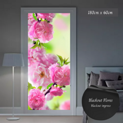 CORTINA BLACKOUT FLORES 180cm x 60cm