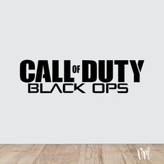 Frase Logo Call Of Duty 100x27cm Blanco
