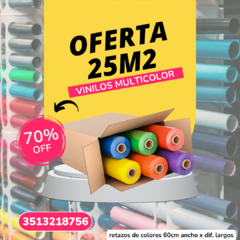 Vinilos Multicolor diferentes largos x 25m2