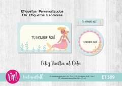 Etiquetas Escolares Personalizadas INFANTILES 03 - 4 opciones