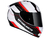 CAPACETE MT STINGER POLE WHITE/BLACK/RED