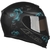 Capacete Axxis Eagle Flowers Matt Black/azul Tamanhos