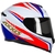 Capacete Axxis Eagle Hybrid White/blue/red Tamanhos