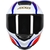Capacete Axxis Eagle Hybrid White/blue/red Tamanhos - VRacing - de motociclista para motociclista!