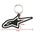 CHAVEIRO ALPINESTARS AGELESS PRETO BRANCO - comprar online