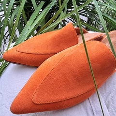 CHATAS DE GAMUZA NARANJA