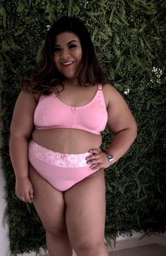 Calcinha Plus Size Verônica em cotton Liso na internet