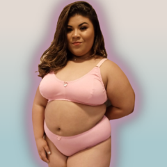 Calcinha Plus Size Kate Cotton Liso