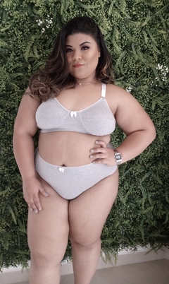 Calcinha Plus Size Célia Cotton Liso - Marilyn Plus