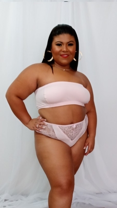 Calcinha Plus Size Rosa - Cotton - comprar online