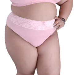 Calcinha Plus Size Verônica em cotton Liso