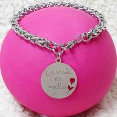 PULSERA ESPIGA 6MM LA VIDA ES BELLA - comprar online