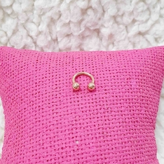 ARO CUFF DOBLE BOLITA ACERO ROSE