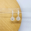 AROS MINI CUBANO STRASS DIJE ARBOL (S) STRASS ACERO BLANCO