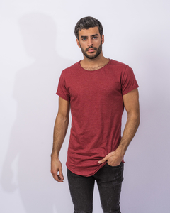 Remera Long Fit Bordó