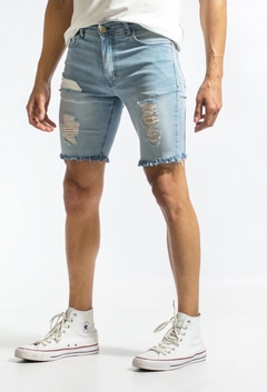 Bermuda Skinny Hawaii Light Blue - comprar online