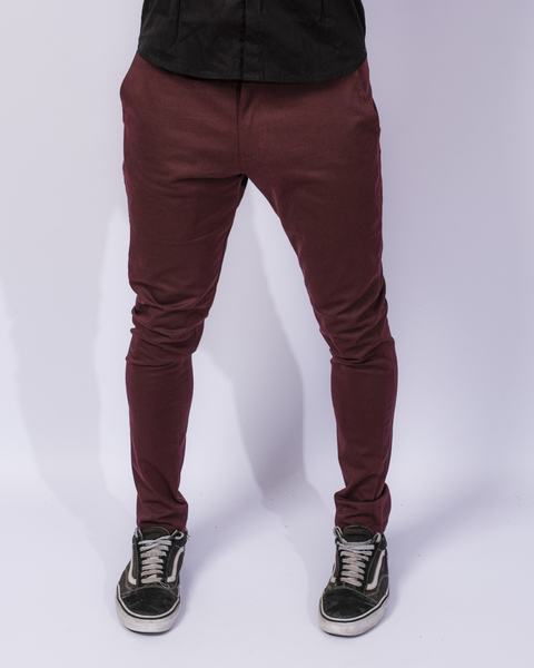 Pantalon Chino Bordo