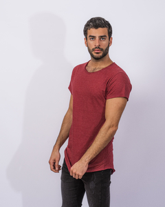 Remera Long Fit Bordó - comprar online