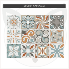Azulejos autoadhesivos Modelo AZ13 Siena - Pack de 12 azulejos de 15x15 cm - comprar online