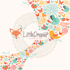 Modelo MAPA13 Político - Pasteles - Rosa y Lila - Little Dreamer Deco - vinilos decorativos infantiles