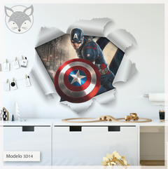Modelo 3D14 Capitán América