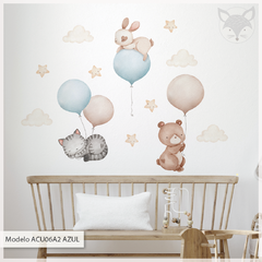 Modelo ACU06 Azul Baby animal ballons - Animalitos en globos - tienda online