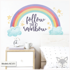 Modelo ACU51 Arcoiris follow the rainbow on internet