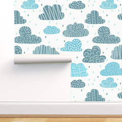 Modelo ELD.SKY.03 Nubes tonos azules simil texturas - comprar online