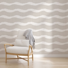 Modelo EW.TEX.07 textura de ondas de lino tejidas horizontales beige - comprar online