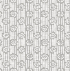 Modelo EW.TEX.13 Flores de color gris fondo lino trenzado gris natural - Little Dreamer Deco - vinilos decorativos infantiles