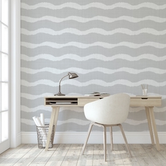Modelo EW.TEX.07 textura de ondas de lino tejidas horizontales gris - comprar online