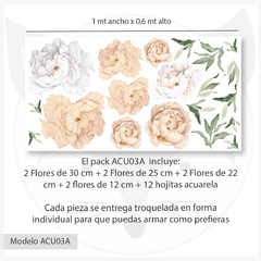 Modelo ACU03 Peonias Durazno Vintage en internet