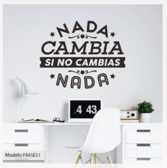 Frase51 Nada cambia, si no cambias nada