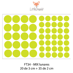 Modelo FT34 Lunares - Mix 3 y 2 cm
