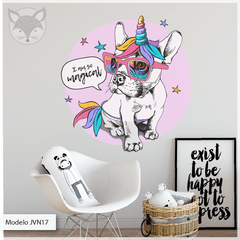 Modelo JVN17 Perrito unicornio